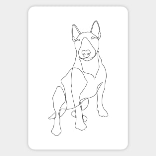 Bull Terrier Line Art Magnet